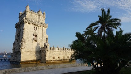 tower of belem in lisbon in portugal