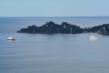 Un angolo di Mar Ligure visto da Sant'Ambrogio a Zoagli