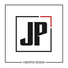 Initial Letter JP Logo Template Design