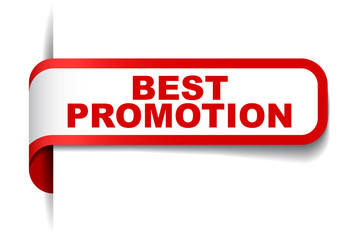 red vector banner best promotion