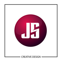 Initial Letter JS Logo Template Design