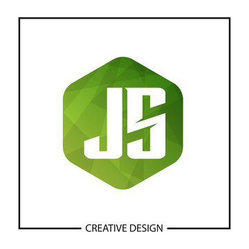 Initial Letter JS Logo Template Design