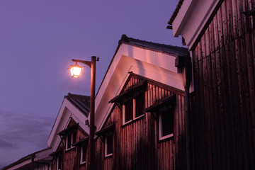 京都　伏見　酒蔵の風景
