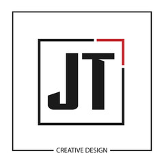 Initial Letter JT Logo Template Design