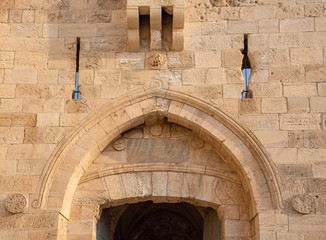 The Jaffa Gate in Jerusalem