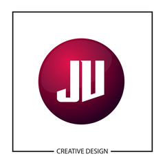 Initial Letter JV Logo Template Design