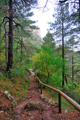Natural place of the birth of the Mundo River, Albacete, Spain.
