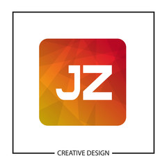 Initial Letter JZ Logo Template Design