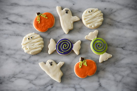 Halloween themed cookies