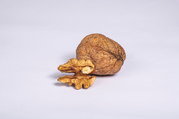 walnut, food, nut, isolated, brown, white, shell, nutshell, healthy, nuts, fruit, walnuts, cracked, snack, ingredient, closeup, open, organic, nutrition, diet, hard, macro, natural, group, nature