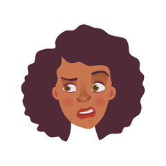 face of African woman