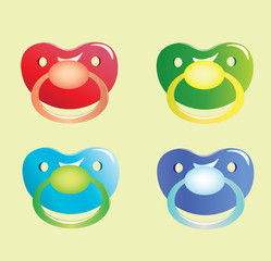 Pacifier. vector illustration
