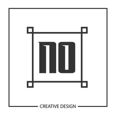 Initial Letter NO Logo Template Design