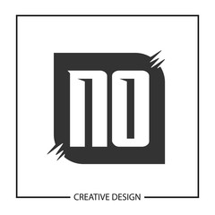 Initial Letter NO Logo Template Design