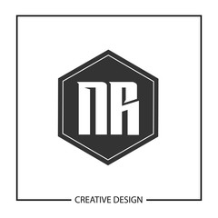 Initial Letter NR Logo Template Design