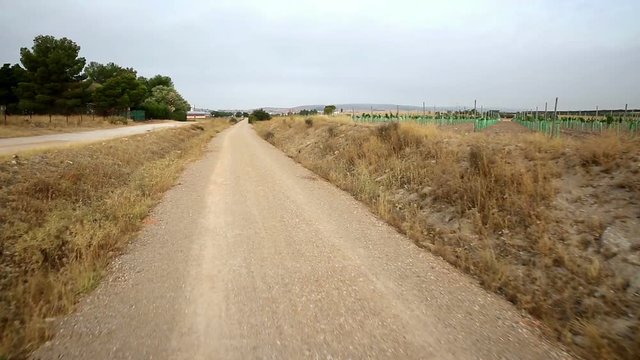 Camino Natural del Trenillo path Villacanas-Quintanar, province of Toledo, Spain