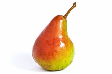 ripe pear isolated on white background