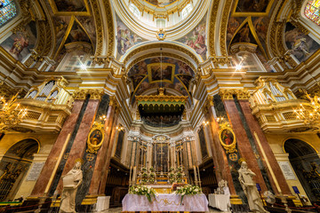 Fototapeta na wymiar St. Paul's Cathedral - Mdina, Malta