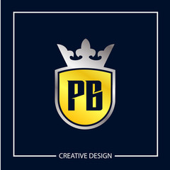 Initial Letter PG Logo Template Design
