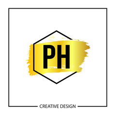 Initial Letter PH Logo Template Design