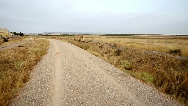 Camino Natural del Trenillo path Villacanas-Quintanar, province of Toledo, Spain
