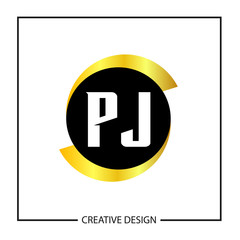 Initial Letter PJ Logo Template Design