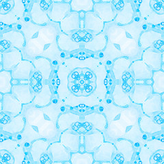 Blue seamless pattern. Appealing delicate soap bub