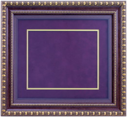 The blank frame on a white background