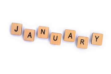 Obraz premium Miesiąc JANUARY