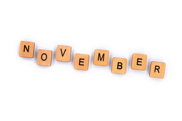The month of NOVEMBER