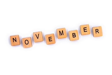 The month of NOVEMBER