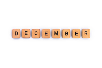 The month of DECEMBER