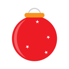 Isolated christmas ball icon. Vector illustration design