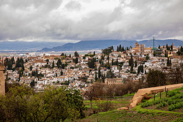 Fototapeta na wymiar Vue sur Granada