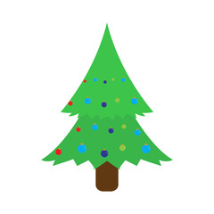 Isolated christmas tree icon. Vector illustration design