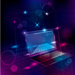 Technology background, big data concept design, web server.