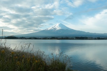 美しい富士山/美しい河口湖の富士山