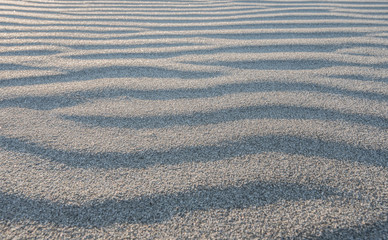 Low Angle View of Ripples in the Sand