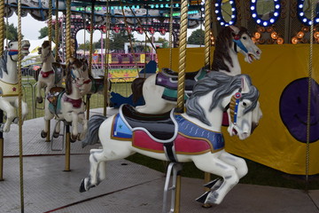 Fototapeta na wymiar Carousel horses 3