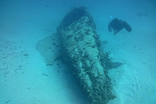 Sailboat wreck off Fort Lauderdale