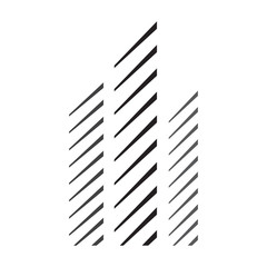 Isolated abstract building logo. Vector illustration design