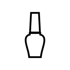 Nail polish bottle vector icon