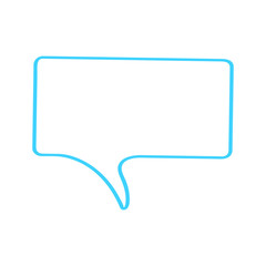 Isolated empty bubble chat. Vector illustration design