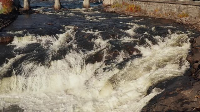 Waterfall in Kongsberg, a landmark in Norway