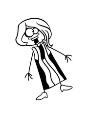crazy lustig verrückt wahnsinnig blöd dumm idiot mädchen weiblich frau hübsch kleid schön klein süß niedlich gemalt comic cartoon clipart design