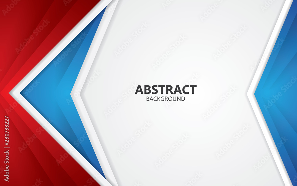 Poster abstract red and blue frame layout design vector innovation concept