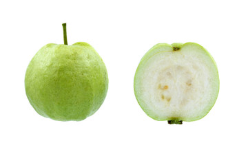 Guava fruit isolated on white background