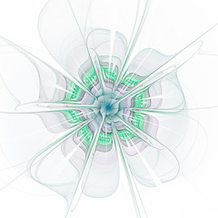 Abstract multicolored illustration on a light background