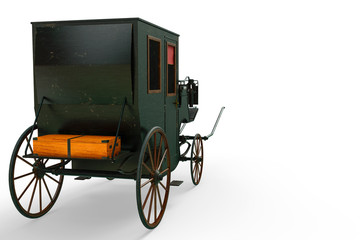 carriage in a white background