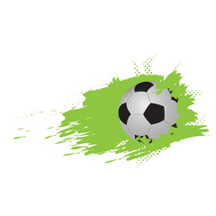 Soccer ball with an effect. Vector illustration design